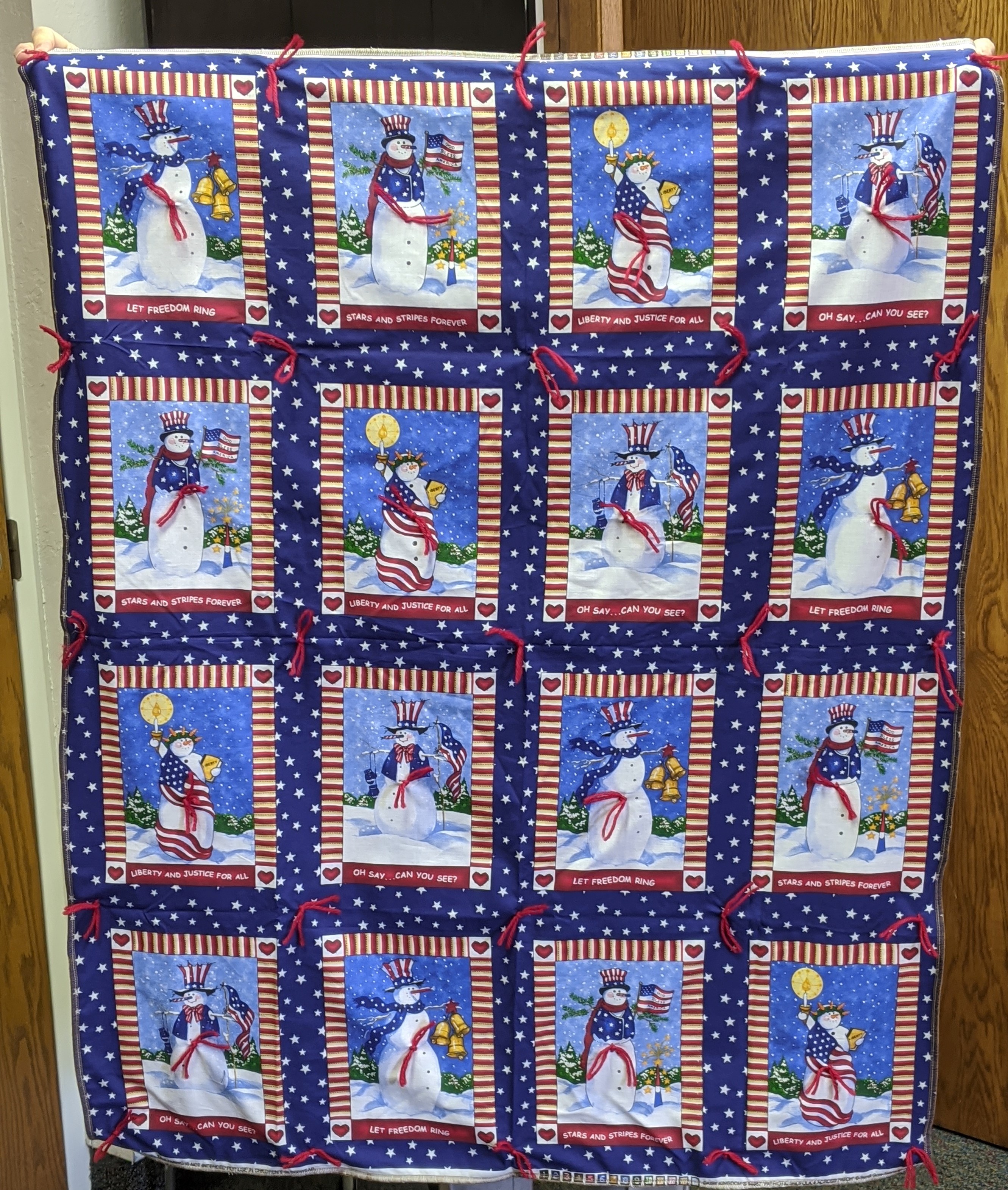 Snowman Lap Quilt